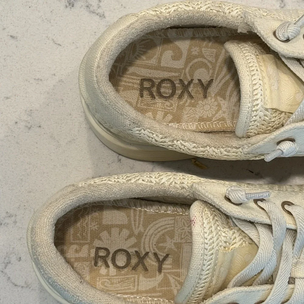 Roxy Women's Sheilahh 2.0 Platform Sneaker Natural Size 7 M